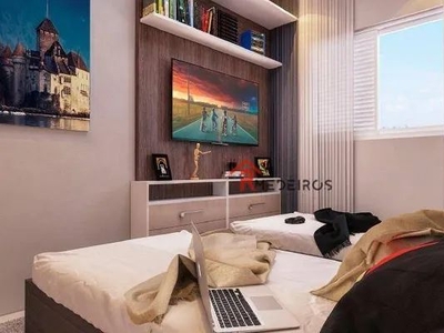Apartamento com 2 dormitórios à venda, 60 m² por R$ 387.300,00 - Boqueirão - Praia Grande/