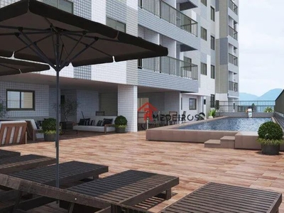 Apartamento com 2 dormitórios à venda, 72 m² por R$ 475.000,00 - Canto do Forte - Praia Gr