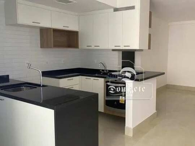 Apartamento com 2 dormitórios para alugar, 62 m² por R$ 3.633,00/mês - Jardim - Santo Andr