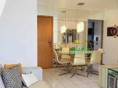 Apartamento com 3 dormitórios para alugar, 96 m² por R$ 4.500,00/mês - Casa Amarela - Reci