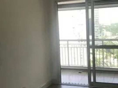 Apartamento para aluguel com 44 metros, 1 quarto, 1 vaga, no edifício Lúmen, Brooklin, SP