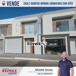 ECS 101 Casa para venda com 105 metros quadrados com 3 suítes em Morada de Laranjeiras