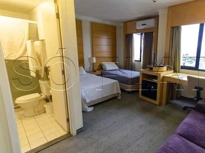 Flat Nobile Hotels com 1 dormitório e 1 vaga em Campo Belo disponível locação