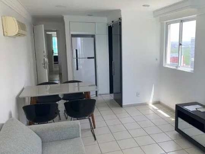 FM Na Avenida Boa Viagem, 42m² com Varanda, Mobiliado, Andar Alto