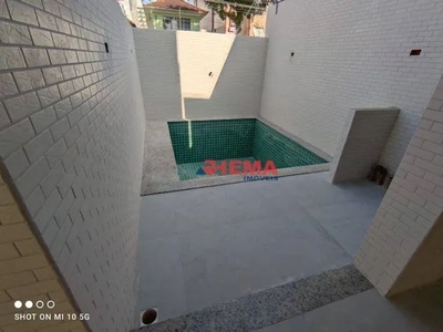 Sobrado com 2 dormitórios à venda, 100 m² por R$ 852.000,00 - Campo Grande - Santos/SP