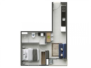 Apartamento em Vila Leopoldina, São Paulo/SP de 39m² 2 quartos à venda por R$ 359.477,00
