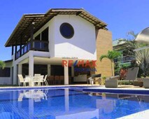 Casa com 5 dormitórios para alugar, 280 m² por R$ 2.100,00/dia - Guarajuba - Camaçari/BA