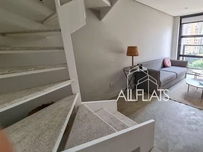 Apartamento com 1 dormitório para alugar, 50 m² por R$ 7.500/mês no Itaim Bibi - São Paulo