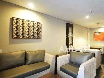 Flat com 1 dormitório, 55 m² - venda por R$ 850.000 ou aluguel por R$ 5.330 no Brooklin e