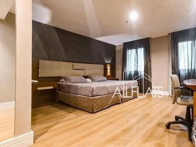 Flat com 1 dormitório para alugar, 27 m² por R$ 4.500,00/mês - Moema - São Paulo/SP