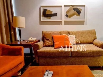 Flat com 1 dormitório para alugar, 57 m² por R$ 9.000/mês no Itaim Bibi - São Paulo/SP
