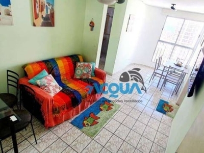 Apartamento com 1 dormitório à venda, 60 m² por r$ 220.000 - jardim virginia - guarujá/sp