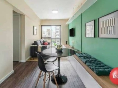 Apartamento com 1 quarto para alugar na rua iara, --, itaim bibi, são paulo, 45 m2 por r$ 5.500