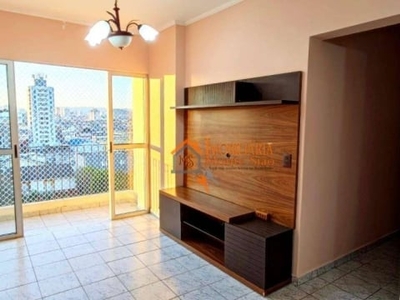 Apartamento com 3 dormitórios para alugar, 74 m² por r$ 2.568,00/mês - gopoúva - guarulhos/sp