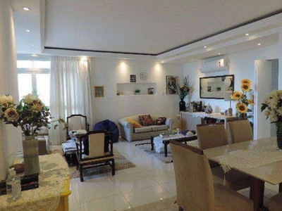 Apartamento com 4 dormitórios à venda, 130 m² por r$ 770.000,00 - pitangueiras - guarujá/sp