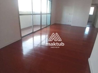 Apartamento para alugar, 130 m² por r$ 4.350,00/mês - vila guiomar - santo andré/sp