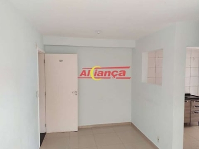 Apartamento para alugar, 2 quartos e 1 vaga, 45 m², pimentas - guarulhos por r$ 880,00