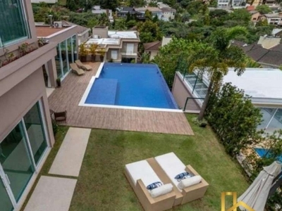 Casa à venda/locação pacote mobiliada no residencial 10 alphaville, 835m², 5 suítes, área gourmet, piscina e 3 vagas