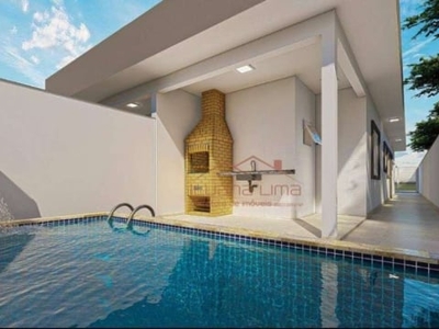 Casa com 2 dormitórios à venda, 54 m² por r$ 250.000 - jardim jamaica - itanhaém/sp