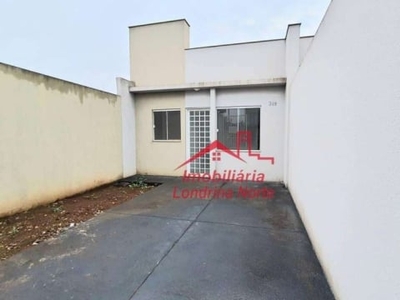 Casa com 2 dormitórios à venda, 57 m² por r$ 169.000,00 - jardim padovani - londrina/pr