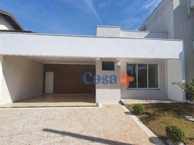 Casa com 3 dormitórios para alugar, 170 m² por r$ 4.100/mês + taxas - condomínio campos do conde 1 - paulínia/sp