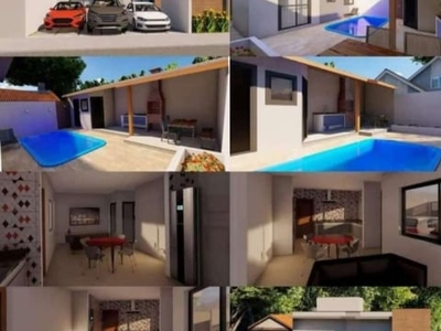 Lançamento - incrível casa térrea com piscina atibaia