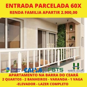 Apartamento com 2 Quartos à venda, 45m² - Barra do Ceará