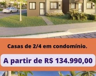 Condomínio Paradiso Papagaio casas com 2/4 na laje espaço para ampliação