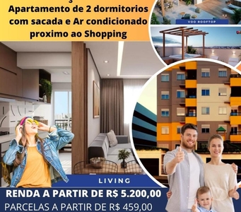 apto de 2 dorms - com sacada lazer