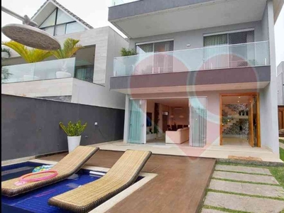 Casa em Condomínio com 3 quartos à venda no bairro Recreio dos Bandeirantes, 370m²
