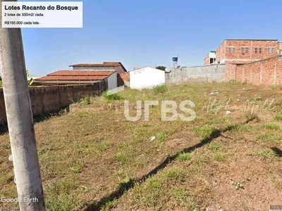 Lote à venda no bairro Residencial Recanto do Bosque, 600m²