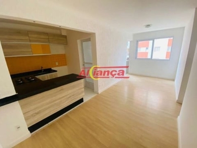 Apartamento para alugar: 2 quartos, sendo 1 suíte, 58m² - picanço - guarulhos/sp por r$2380,00