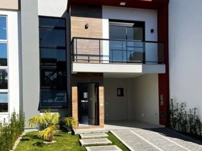 Casa em condomínio fechado com 3 quartos à venda no beira rio, biguaçu por r$ 787.000