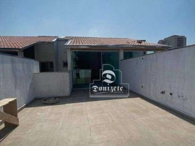 Cobertura com 3 dormitórios à venda, 136 m² por r$ 799.500,00 - vila valparaíso - santo andré/sp