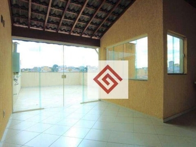 Cobertura para alugar, 120 m² por r$ 3.140,00/mês - vila camilópolis - santo andré/sp