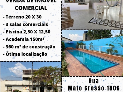 imóvel comercial, com sobrado para morar em cima