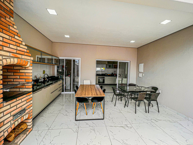 Linda Casa Cond Maria José Indaiatuba 189m² 3 Suítes