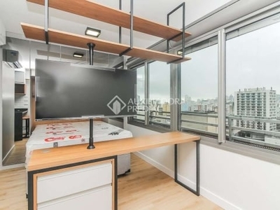 Loft com 1 quarto para alugar na avenida joão pessoa, 731, centro histórico, porto alegre, 27 m2 por r$ 2.700