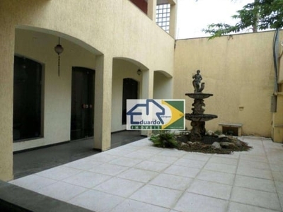 Sobrado c/ 6 dorms, piscina, p/alugar, 905 m² por r$ 6.072/mês - parque santa rosa - suzano/sp