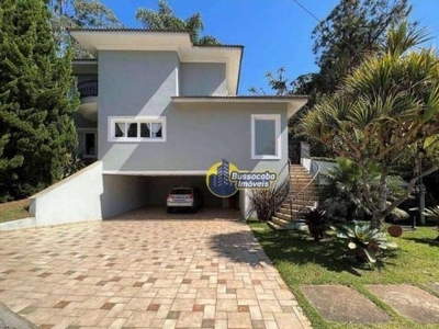 Sobrado com 4 dormitórios à venda, 502 m² por r$ 3.500.000,00 - são paulo ii - cotia/sp