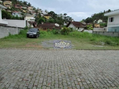 Terreno em condomínio fechado à venda na rua oscar josé da silva, pimenteiras, teresópolis por r$ 600.000