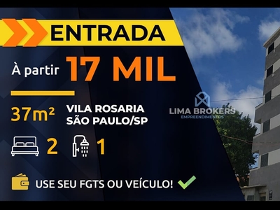 Apartamento 36m2 com 2 Dorms SEM vaga com Elevador ? venda, Vila Rosaria, SP... Pr?x Doce Pre?o Supermercados e Av. Nordestina..