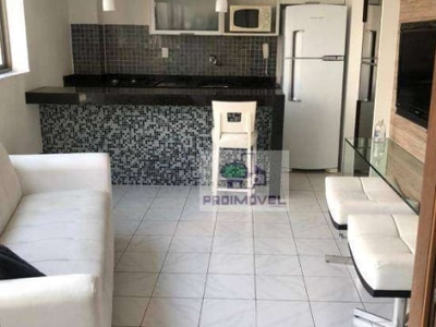 Apartamento com 1 dormitório para alugar, 37 m² por r$ 2.800,00/mês - jaqueira - recife/pe