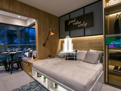 Apartamento studio a venda com 31m² 1 suite e 1 vaga na cerqueira cezar, São Paulo SP