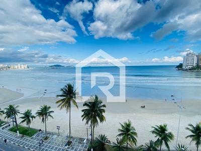 Apartamento ? venda com vista para o mar, Praia das Ast?rias, Guaruj?, SP