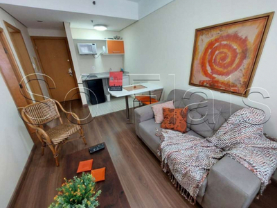 Flat comfort alphaville com 28m² para locação com fácil acesso a são paulo.