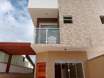 Sobrado com 3 dormitórios à venda, 126 m² por R$ 465.000,00 - Tupy - Itanhaém/SP