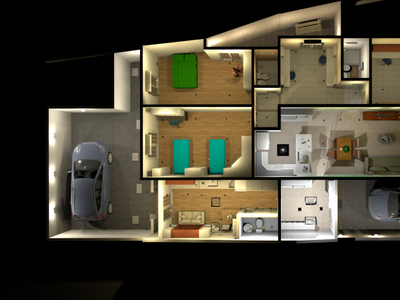 Residência Moderna com Kitnet Anexo, Coworking e Móveis Planejados