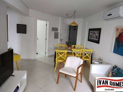 Apartamento à venda, 3 dormitórios, 100 m2, r$ 750.000,00, tombo, guarujá