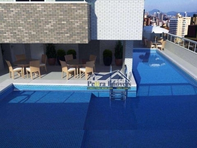 Apartamento com 1 dormitório à venda, 50 m² por r$ 429.000,00 - boqueirão - praia grande/sp